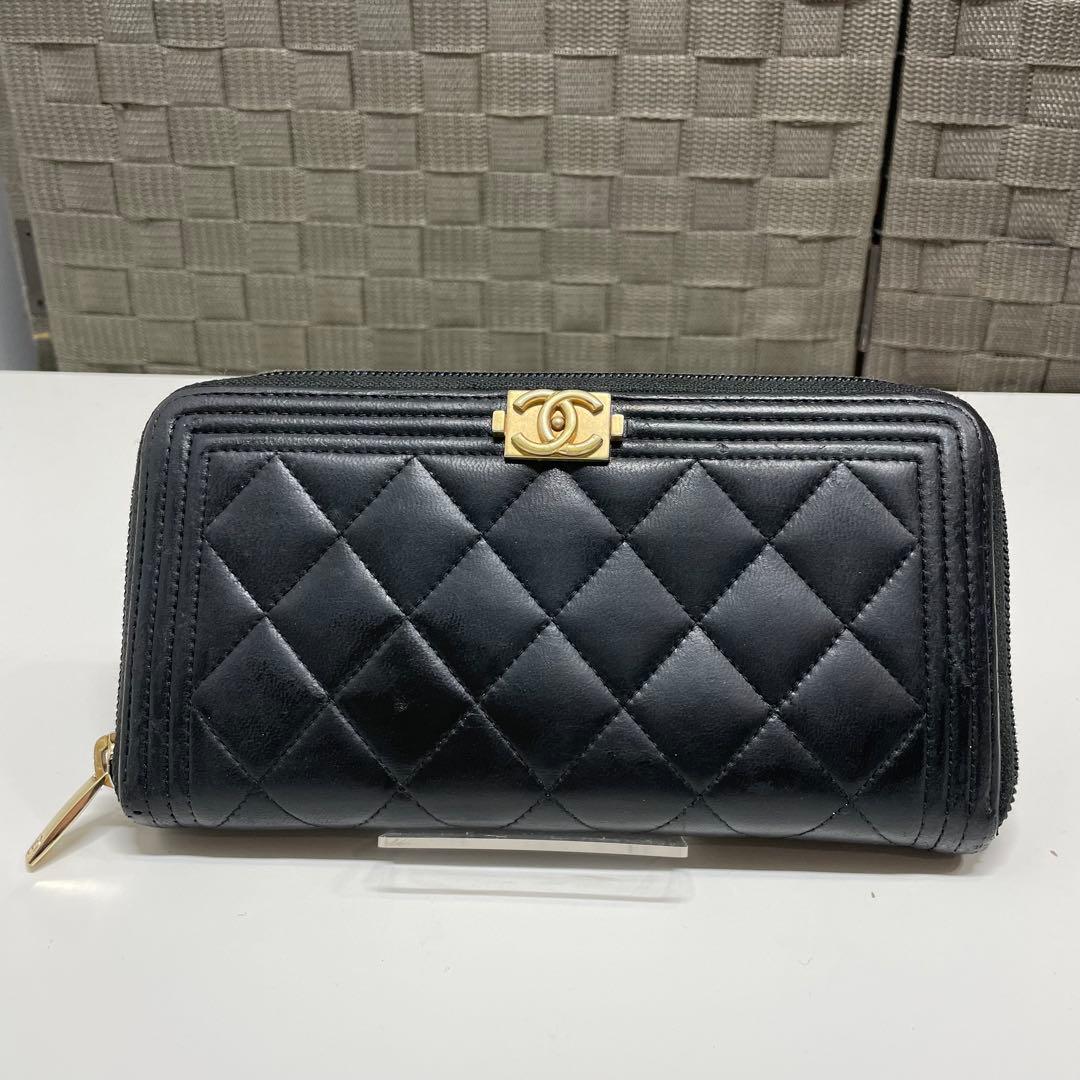 a*☆様 CHANEL ボーイシャネル 長財布 ゴールド金具