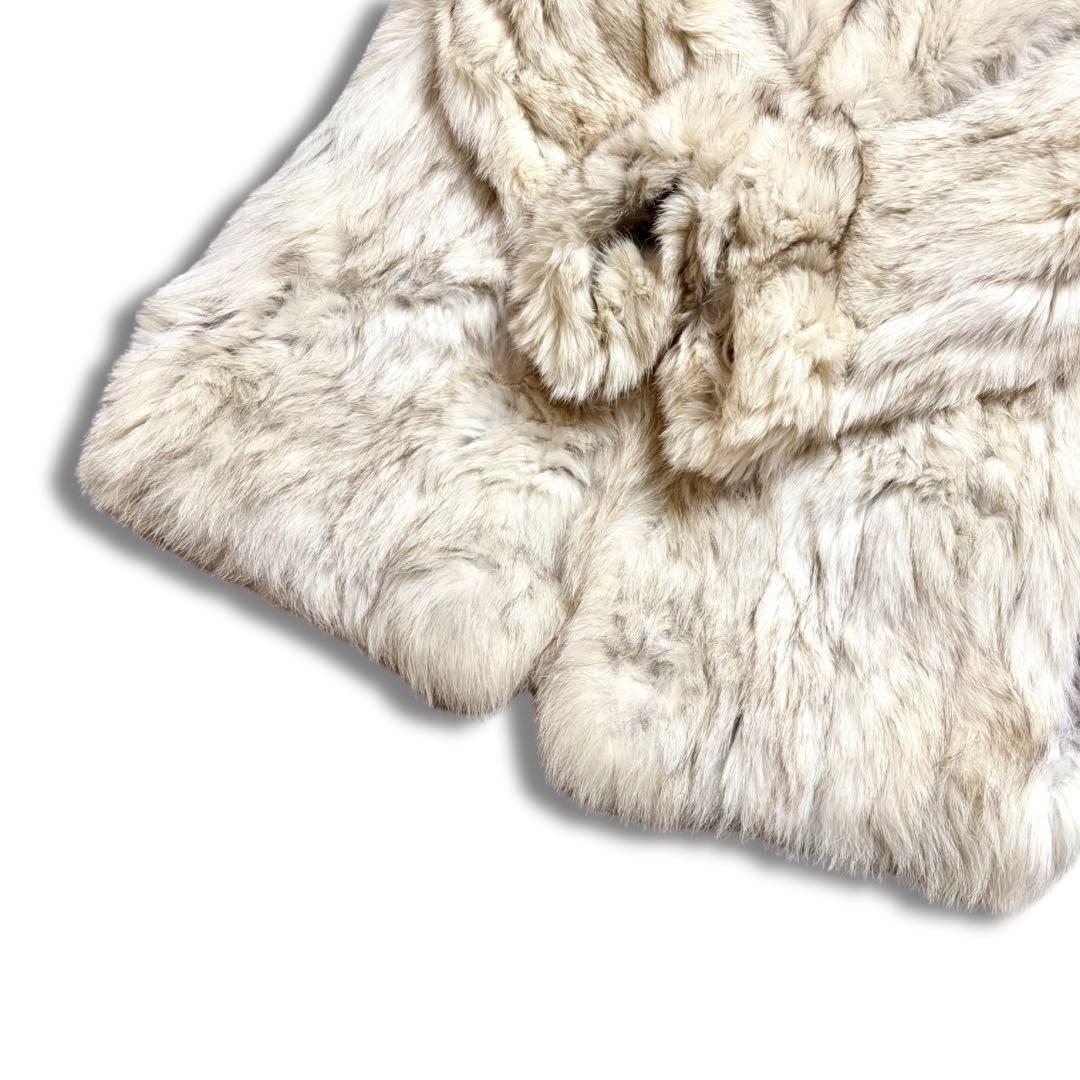 【美品/着丈80cm】エンバ ブルーフォックス リアルファーコート 本毛皮 狐