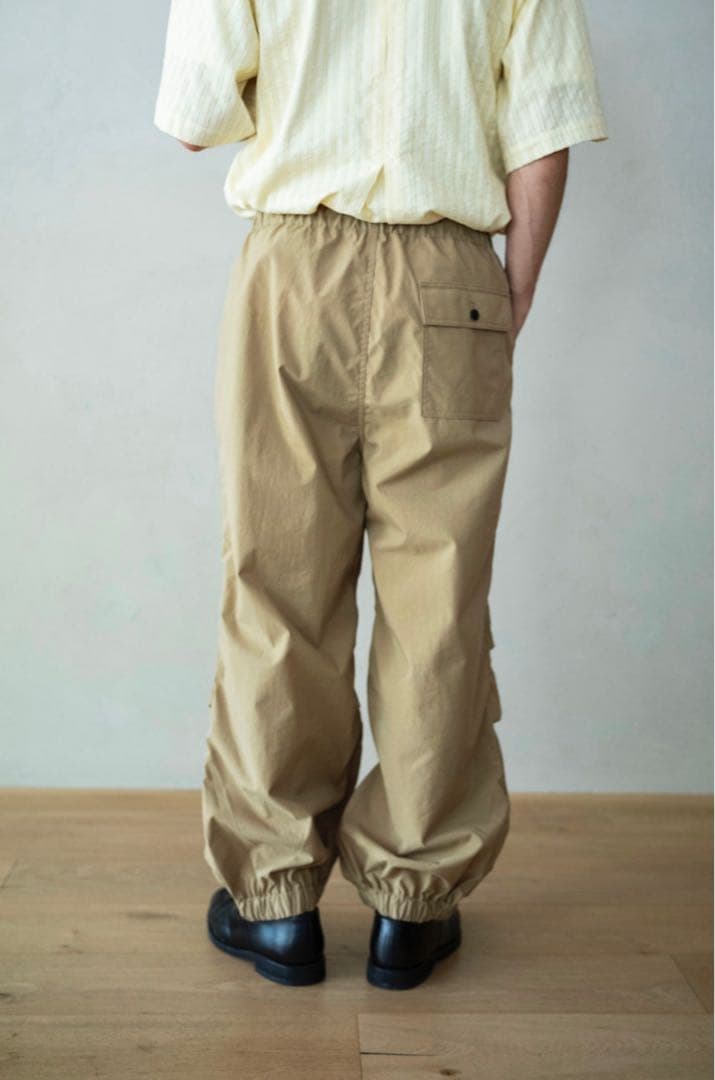 【25SS】cantate ナイロン ベイカーパンツ 48 ベージュ