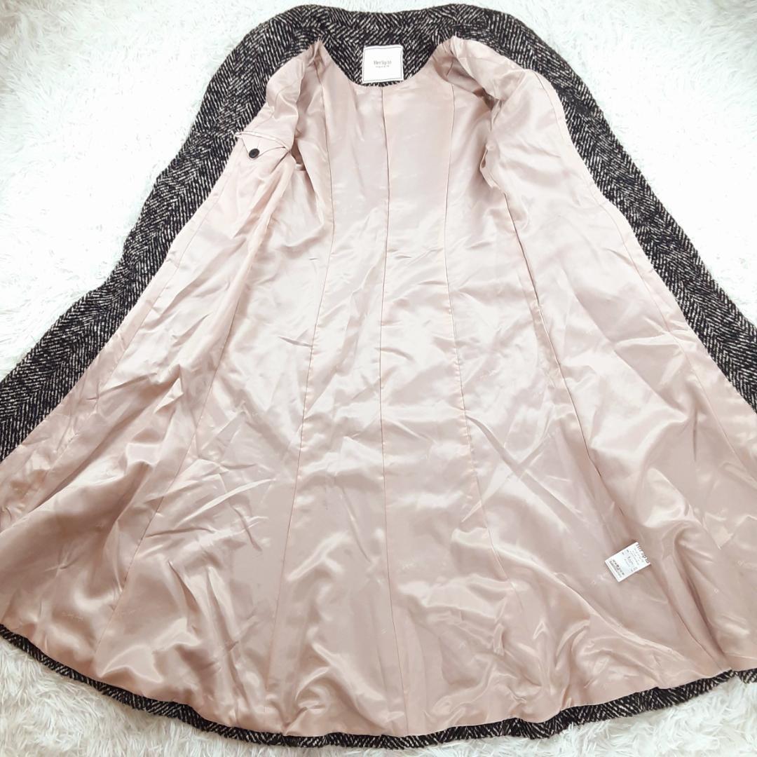 新品未使用◎Her lip to へリンボーンブレンドクラシックコート こじはる