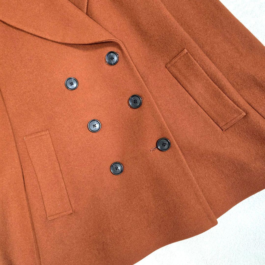 極美品 ピーエスポールスミス ピーコート ダブル ショート丈 テラコッタ 38