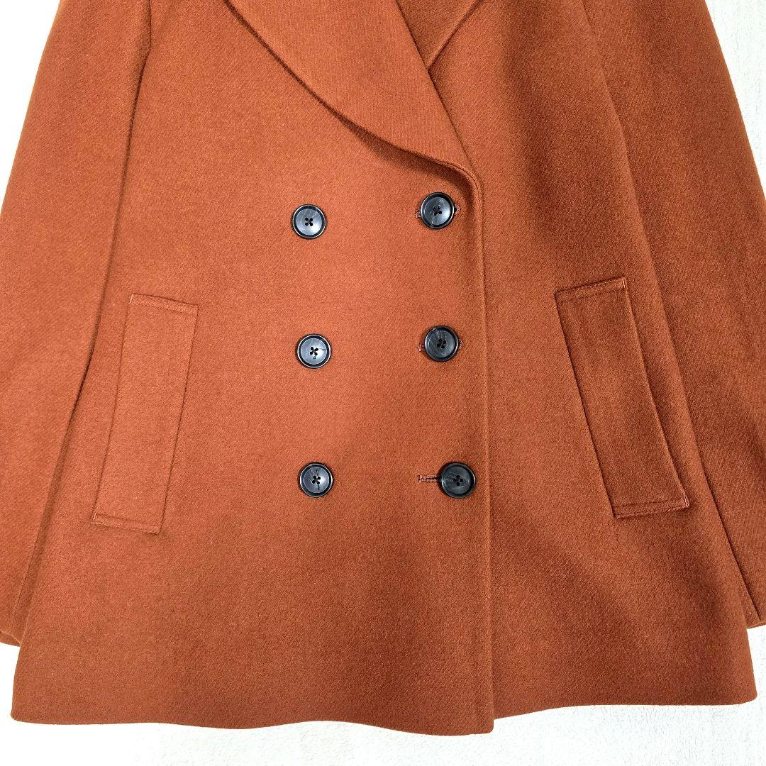 極美品 ピーエスポールスミス ピーコート ダブル ショート丈 テラコッタ 38