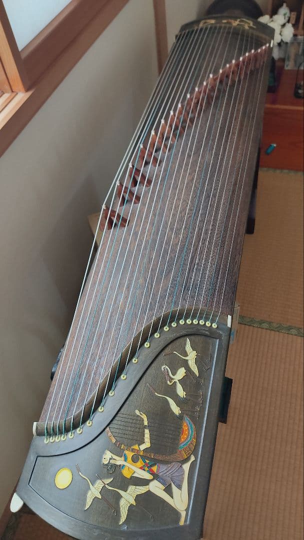 筝　中国古筝　21弦　スタンドなし