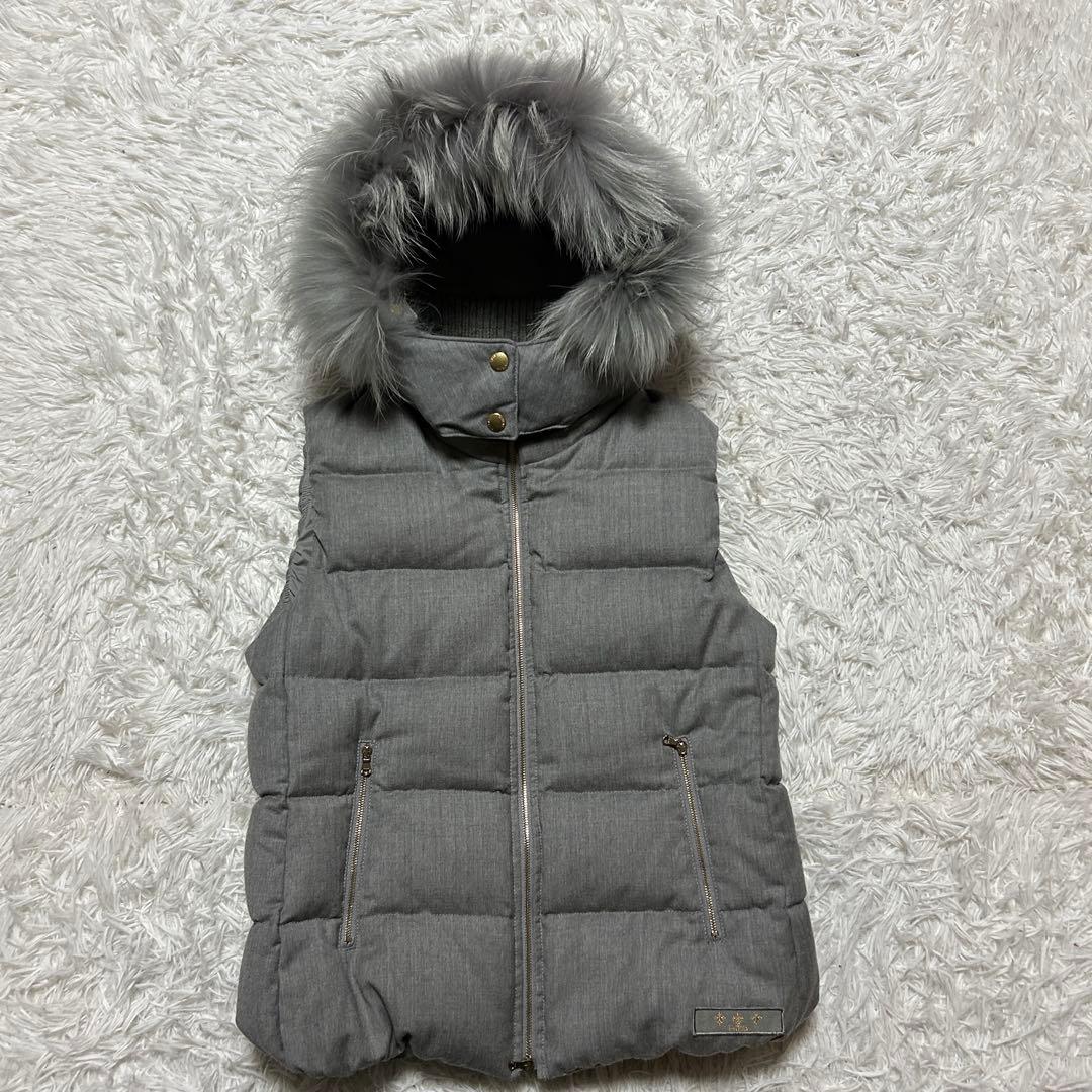 【極美品】 TATRAS タトラス ダウンベスト ルセラ ファーフード