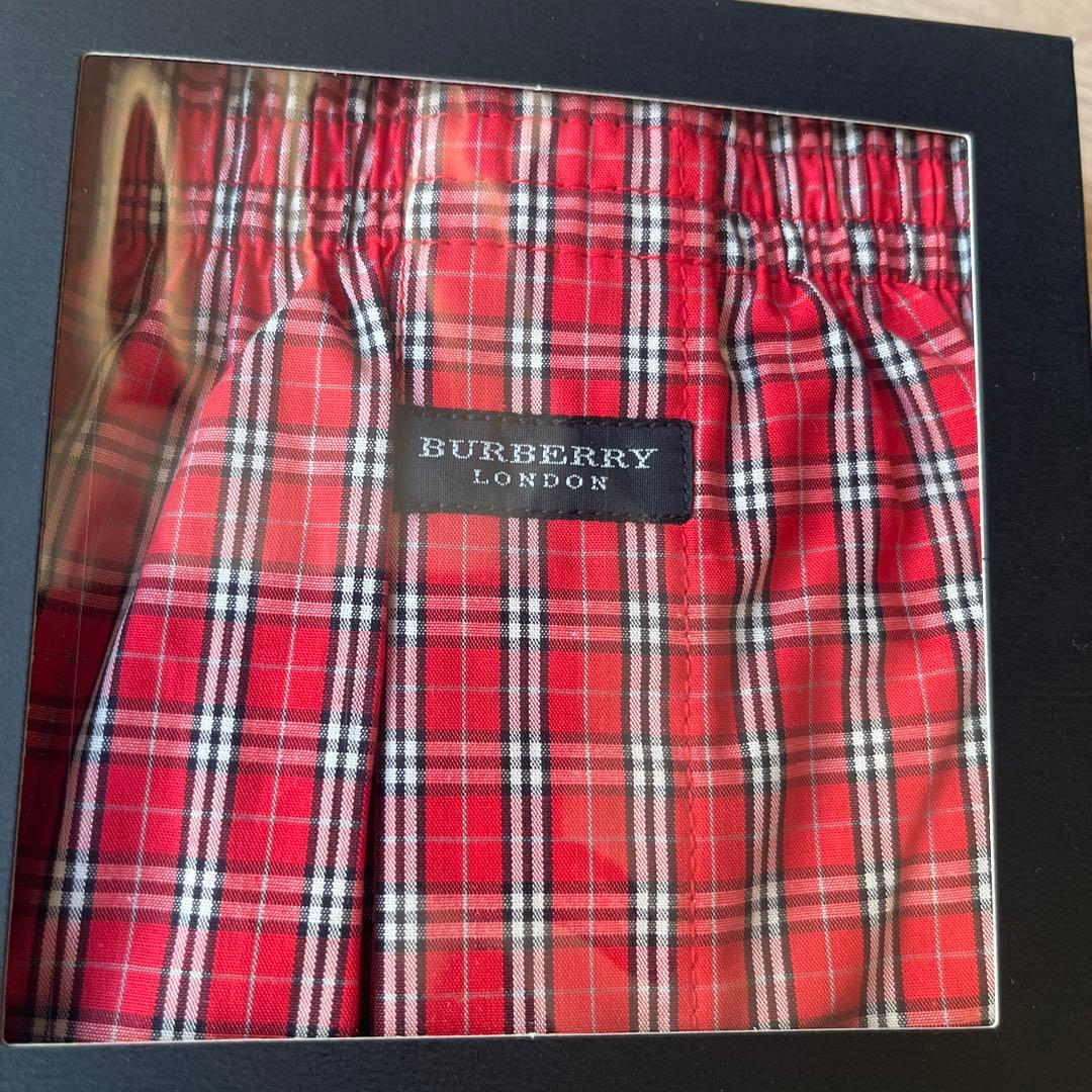 【新品未使用】バーバリー　トランクス　チェック　Mサイズ　2枚セット
