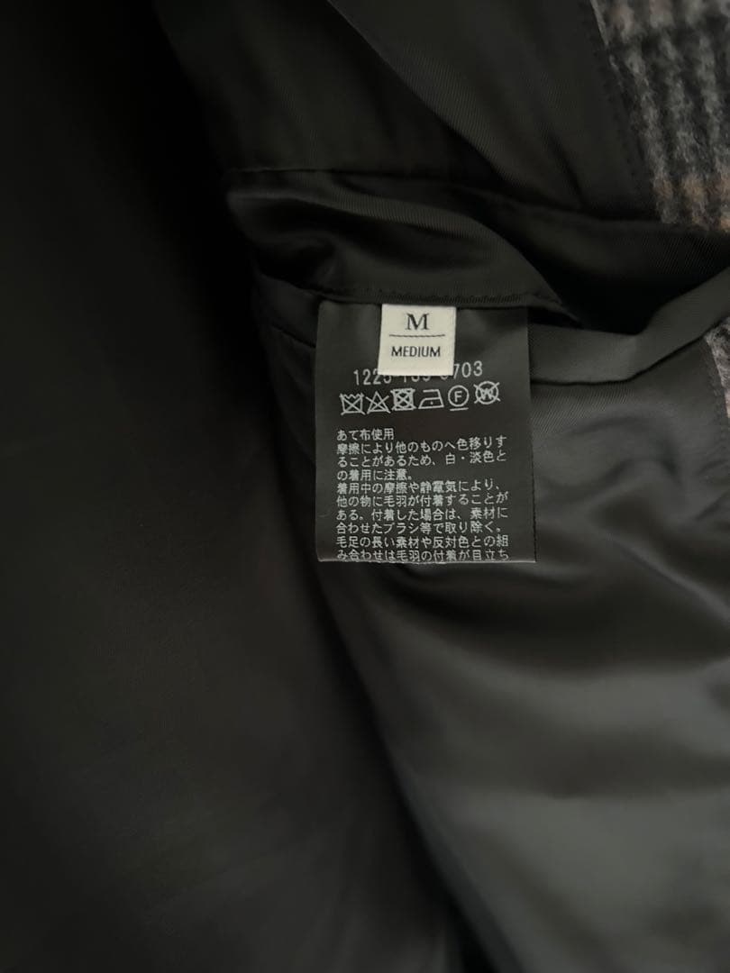 BEAUTY&YOUTH チェスターコート グレー系チェック