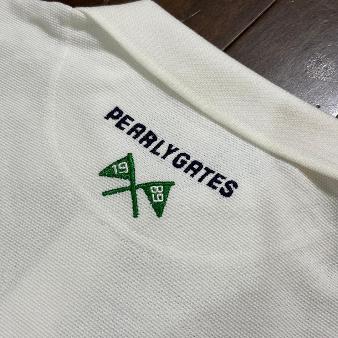 ★パーリーゲイツPEARLYGATES★定番系半袖ポロシャツ新品未使用ホワイト白