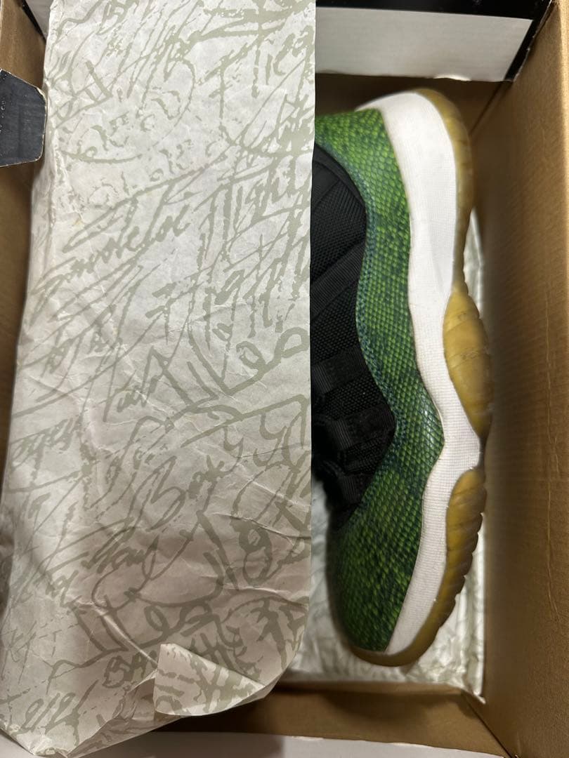 Air Jordan 11 Retro Low サイズ9 ブラック/グリーン