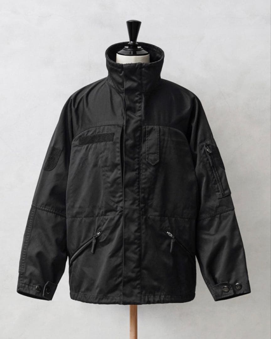 実物 オーストリア軍 パラトルーパージャケット DEEP BLACK染め
