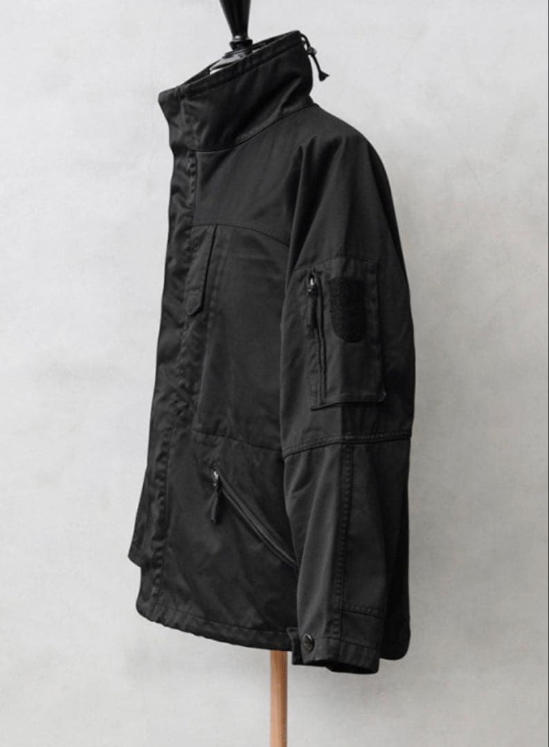 実物 オーストリア軍 パラトルーパージャケット DEEP BLACK染め