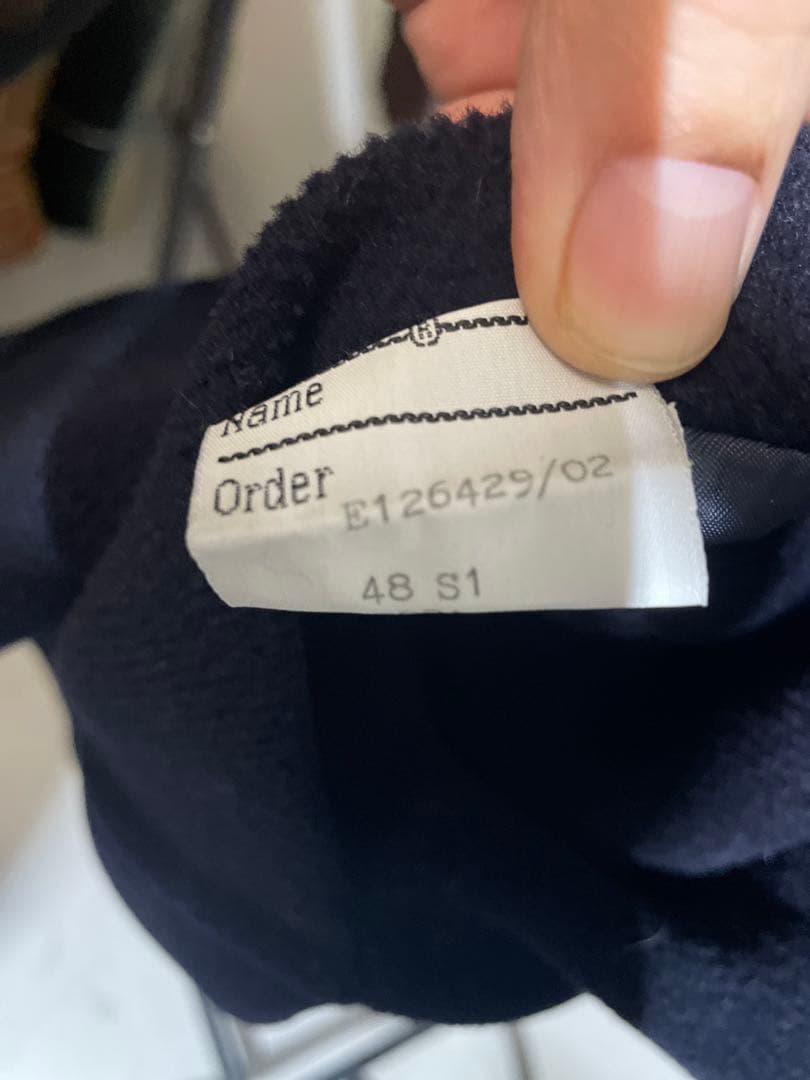 90s オールドburberrysダッフルコート ネイビー 襟付き