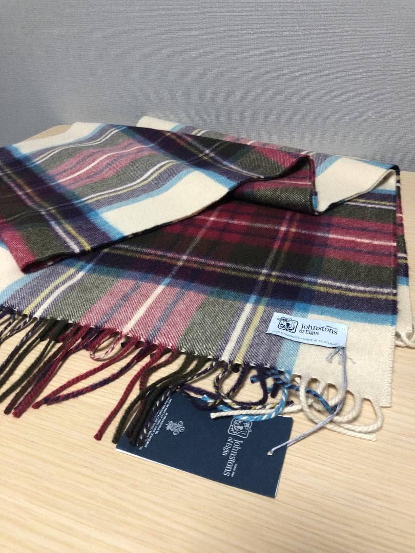 新品 JOHNSTONS WA000057 中判カシミアストール 旧タグ