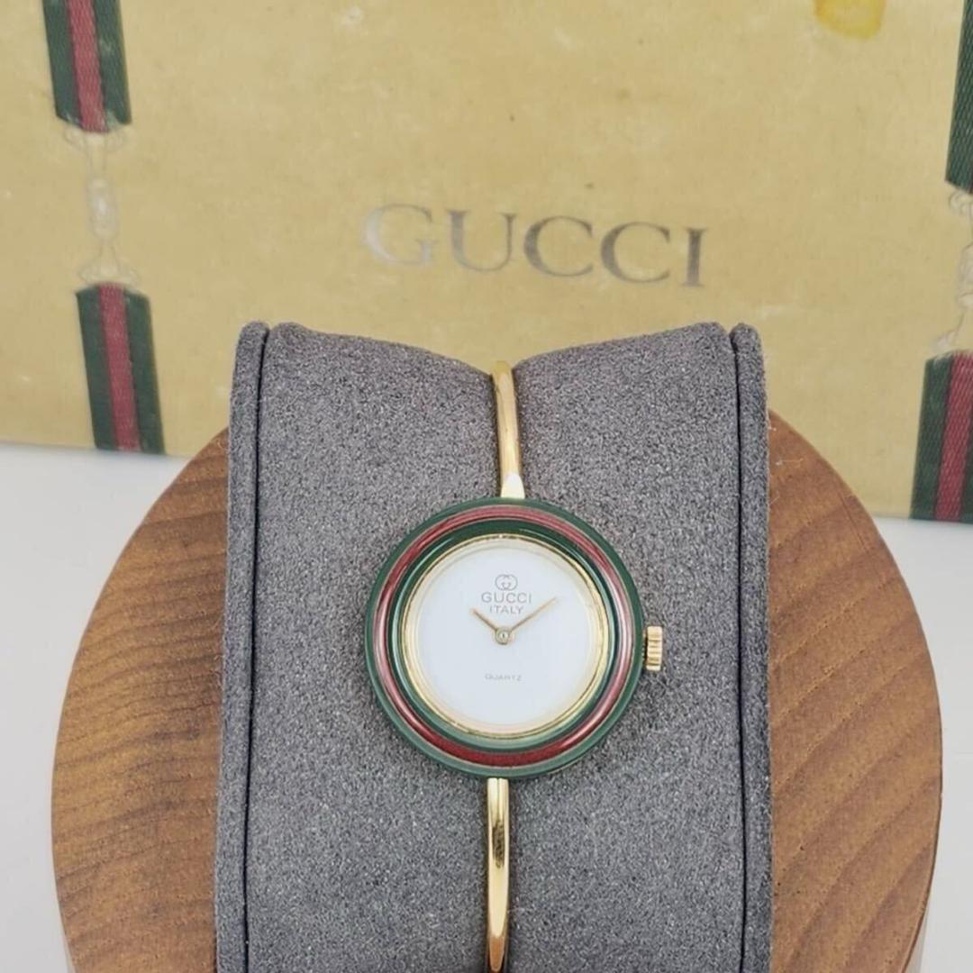 GUCCI チェンジベゼル 腕時計 クォーツ　レディースゴールド　全6色　保存箱