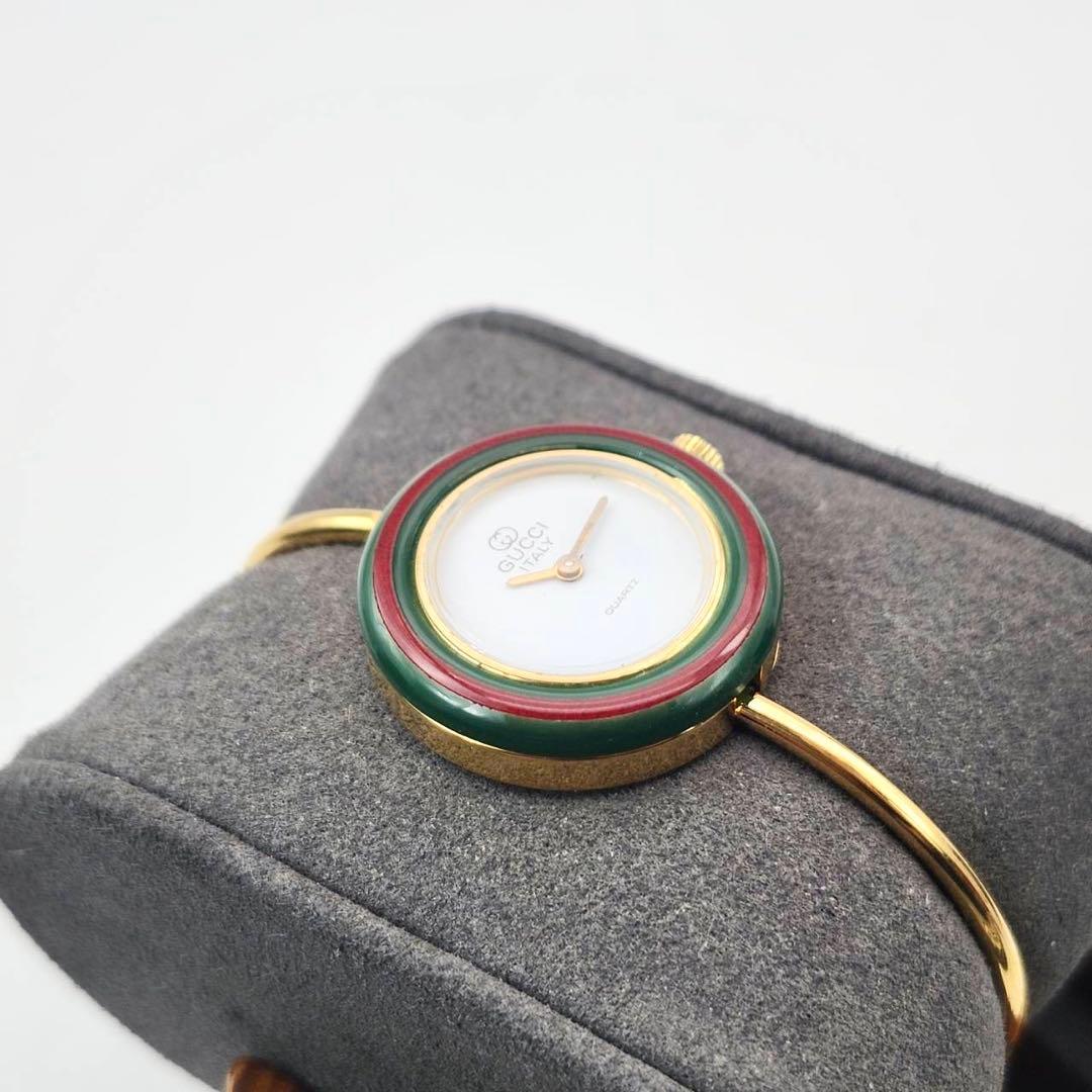 GUCCI チェンジベゼル 腕時計 クォーツ　レディースゴールド　全6色　保存箱