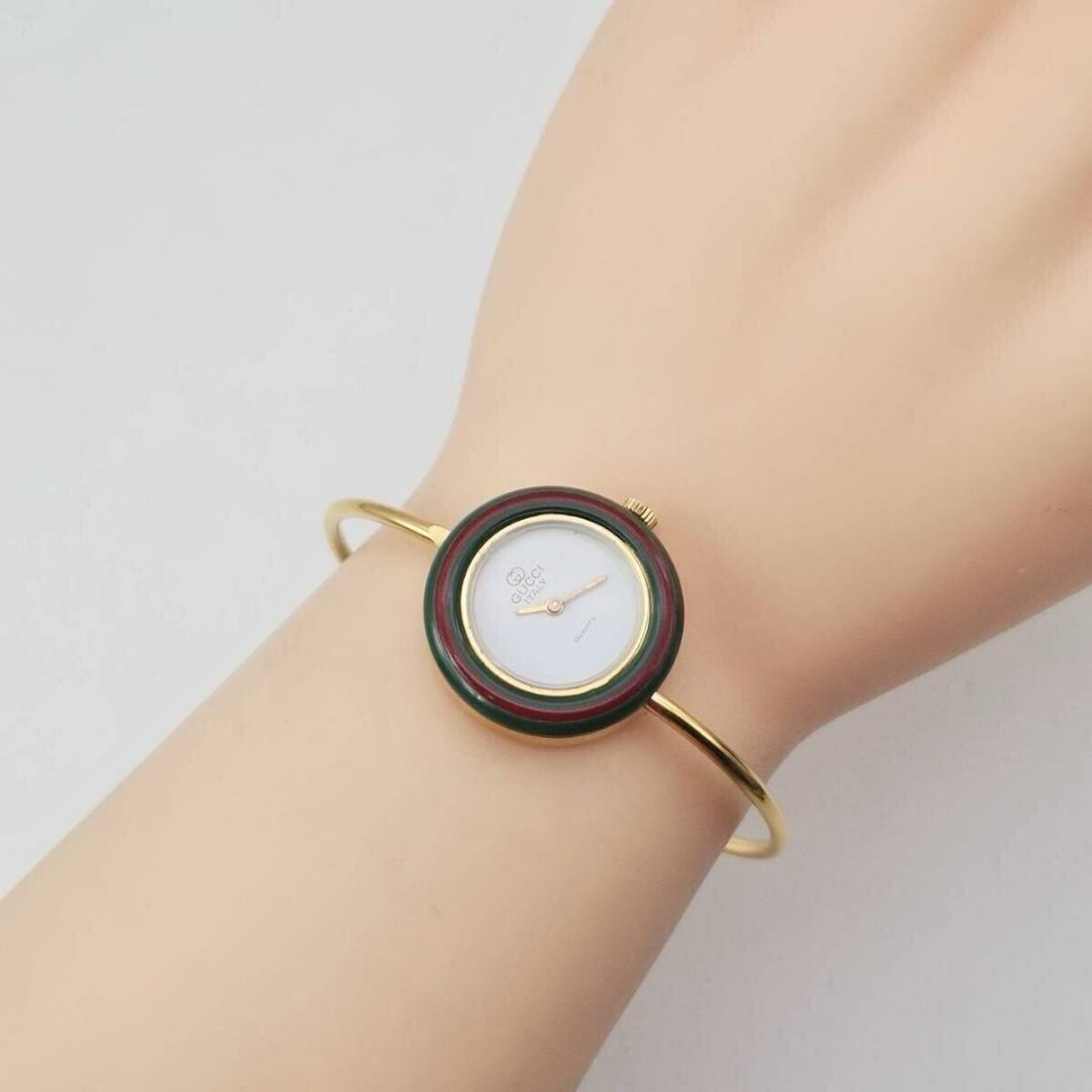 GUCCI チェンジベゼル 腕時計 クォーツ　レディースゴールド　全6色　保存箱