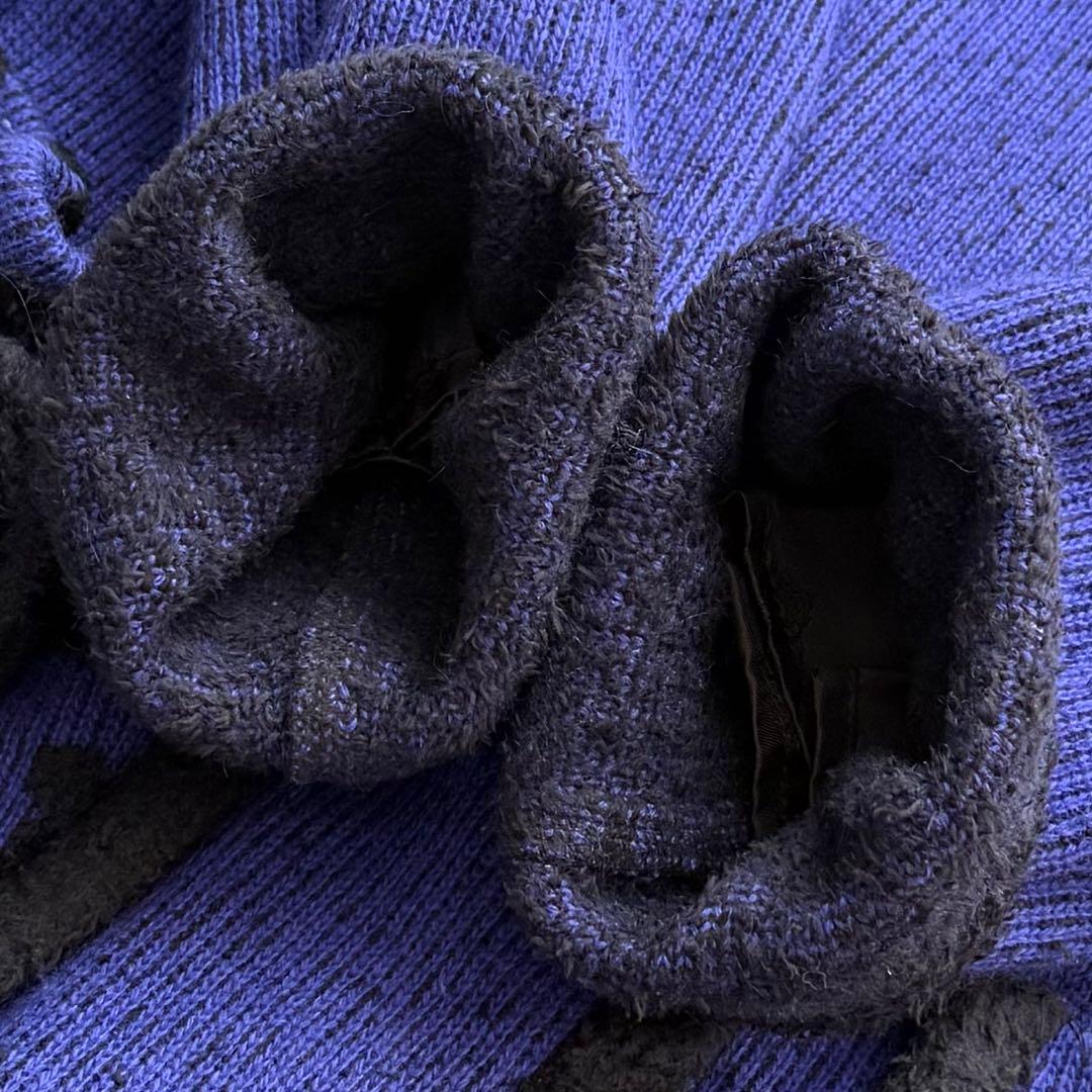 美品☆伊太利屋 ロングカーディガン ロングコート アンゴラ アニマル レオパード