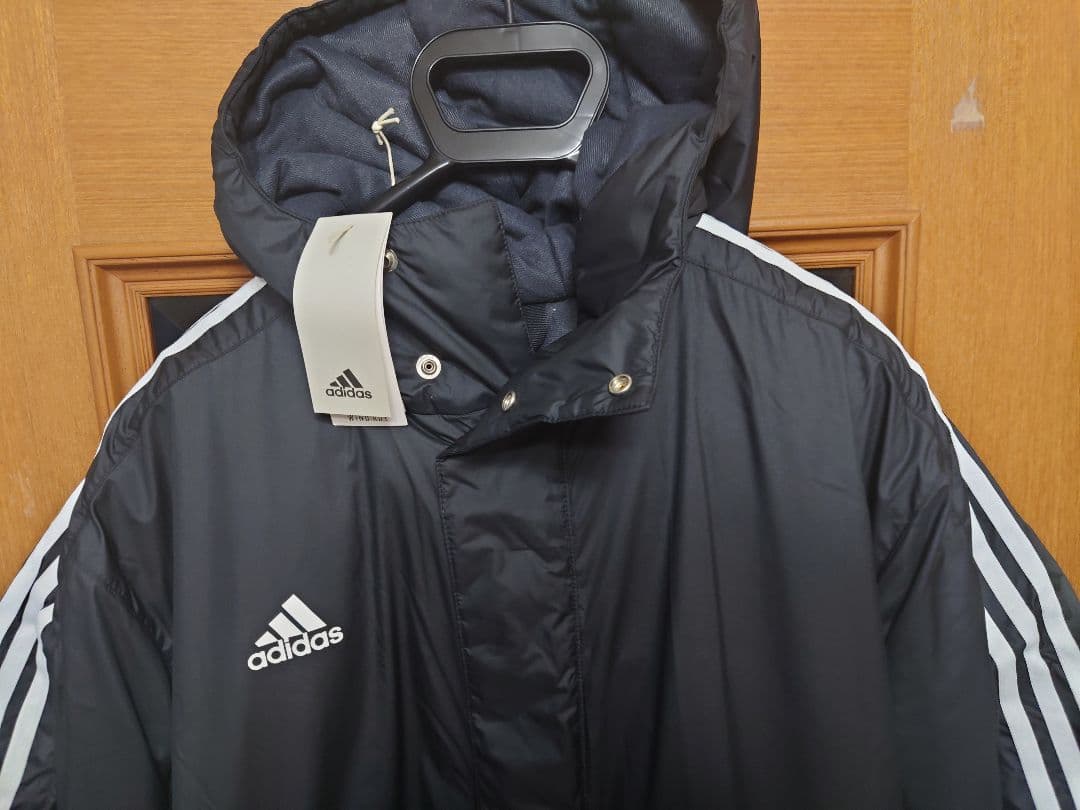 特注サイズ【3XL】　adidas　超ロング　ベンチコート　メンズ　 アディダス