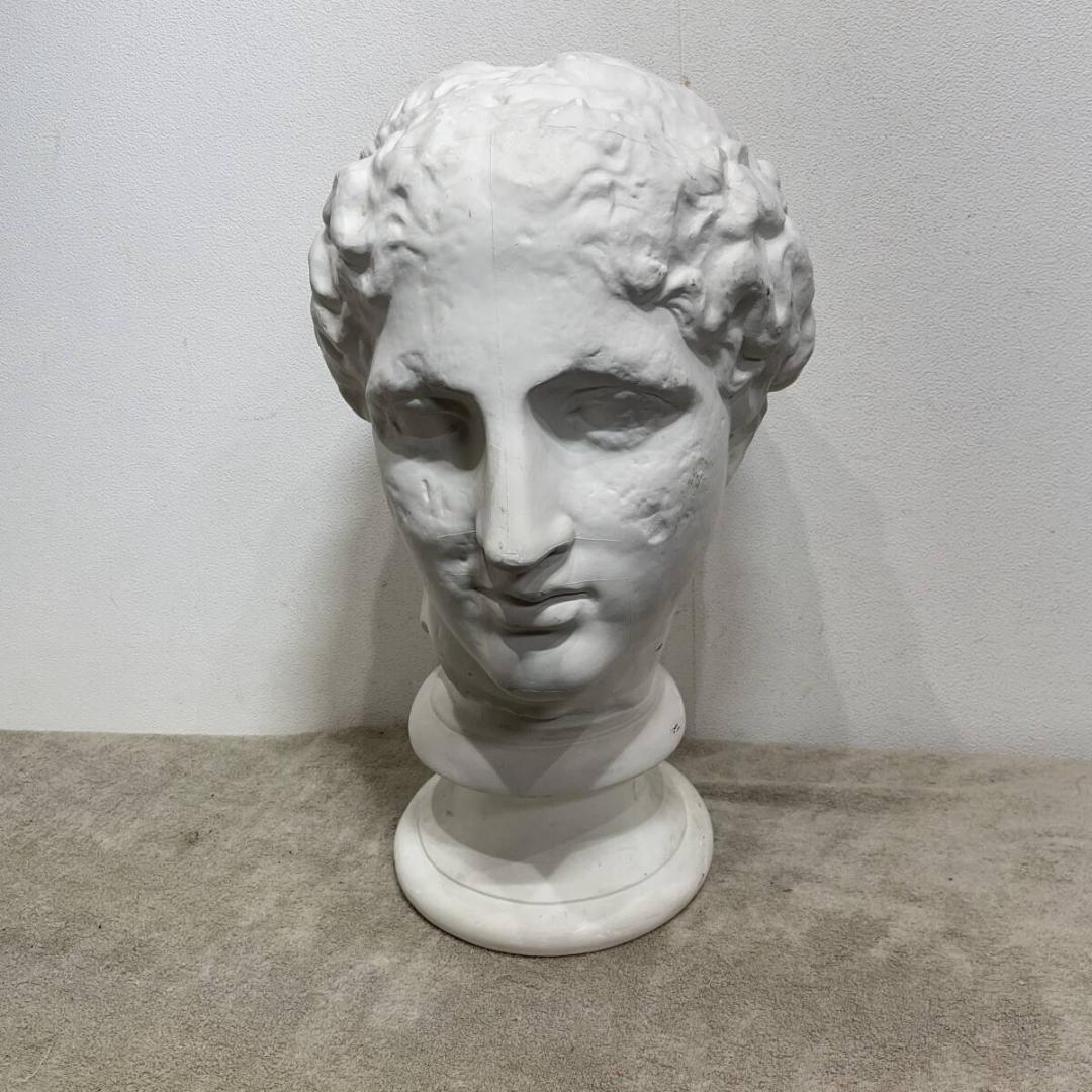 西洋 石膏像 パルテノン ラボルト デッサン 首像 アンティーク 　XＺ3374