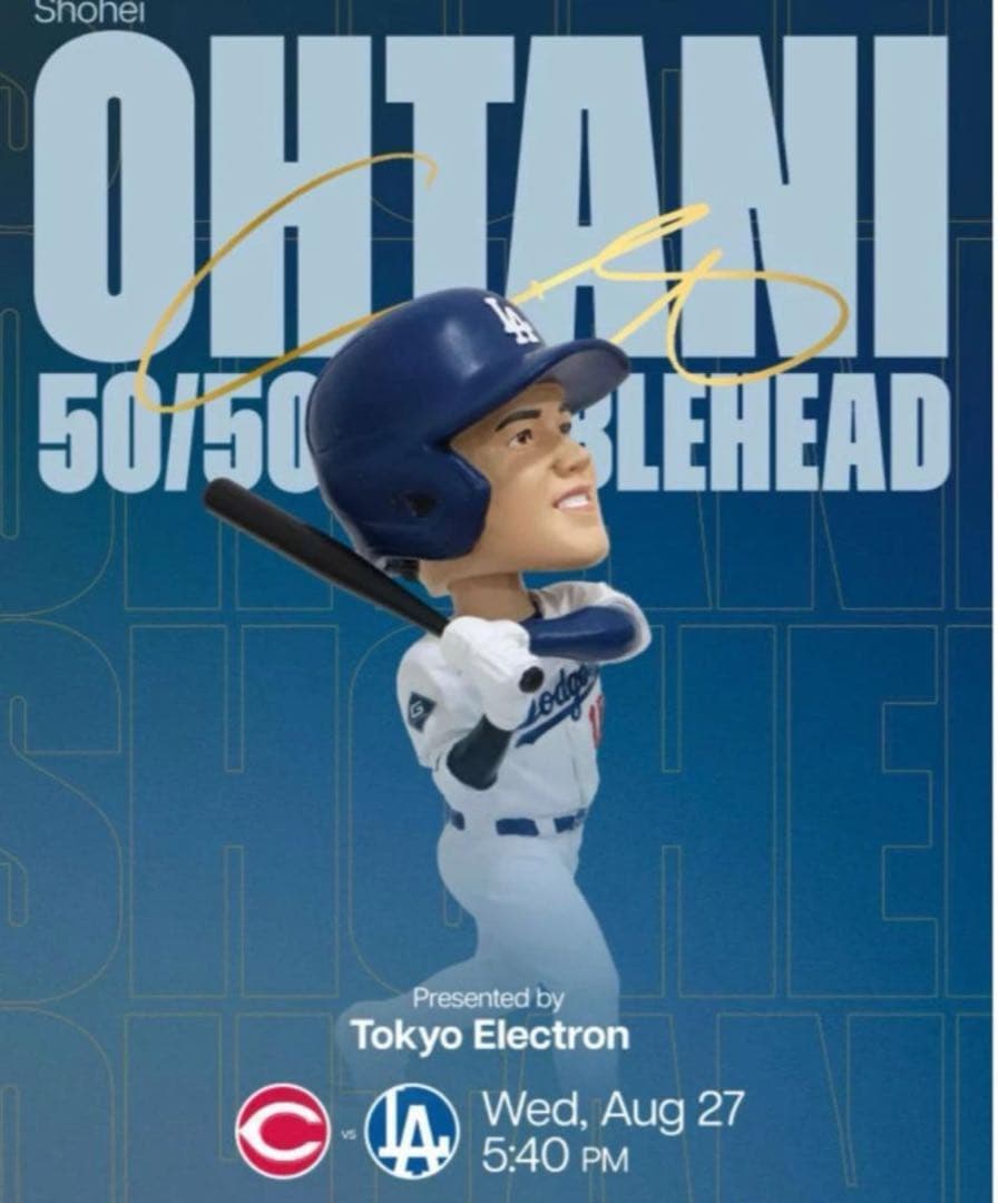 【最速発送】8/27 来場者限定 大谷翔平 50/50 バッター ボブルヘッド