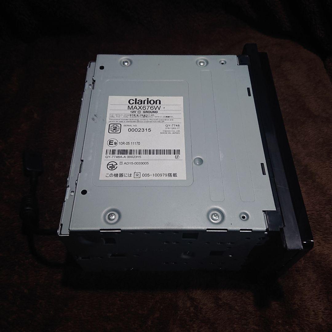 クラリオン MAX676W 7型ナビ フルセグ Bluetooth