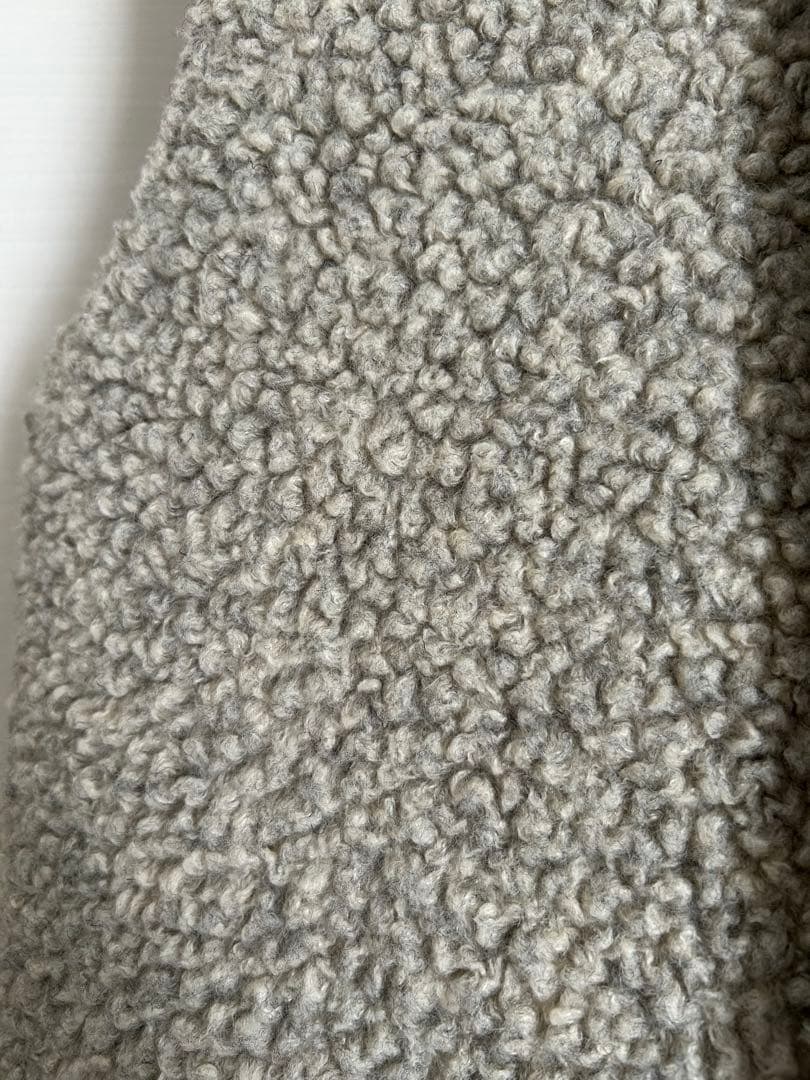 2023AW Veritecoeur リバーシブルボアベスト　カーキ