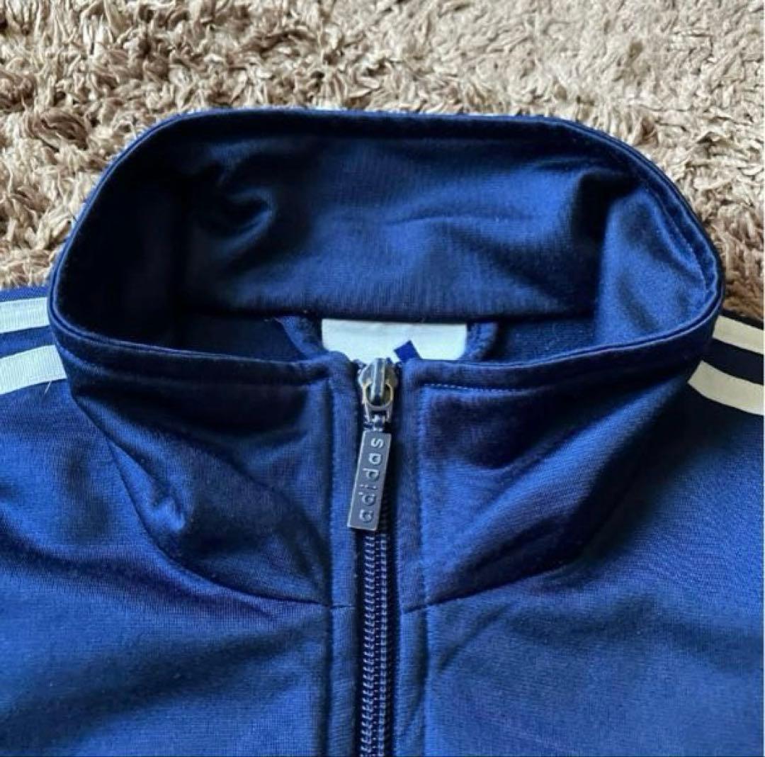 90's adidas アディダス トラック ジャケット ジャージ ネイビー 紺