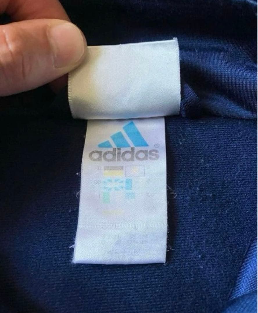 90's adidas アディダス トラック ジャケット ジャージ ネイビー 紺