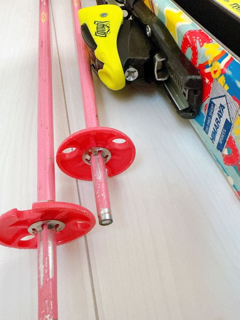 キッズ90cm スキーセット（4点　板　ビンディング　ストック　ブーツ）