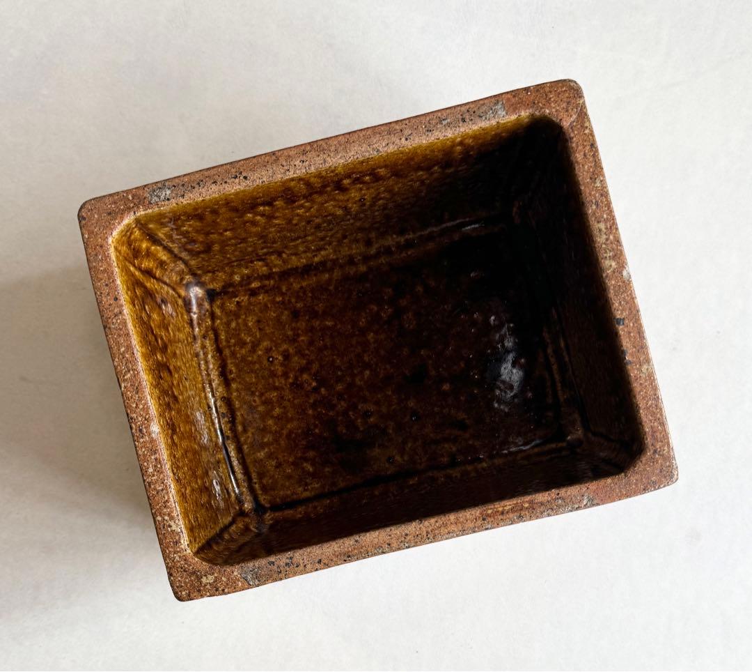 940 美品‼︎ 會津本郷焼 宗像窯　ニシン鉢　アンティーク鉢