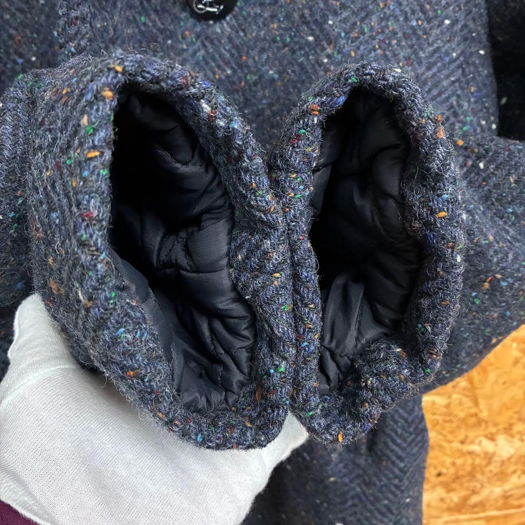 ★USA製★Schott★Pコート★740★マーブル★サイズ40★L相当★紺★