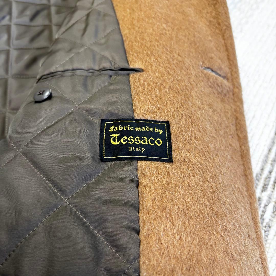 狂四郎　ビンテージ　ステンカラーコートキャメル100% イタリア生地 LL