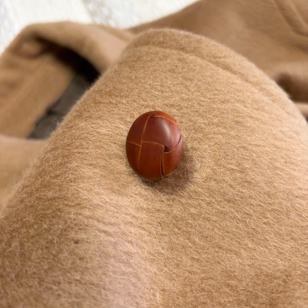 狂四郎　ビンテージ　ステンカラーコートキャメル100% イタリア生地 LL