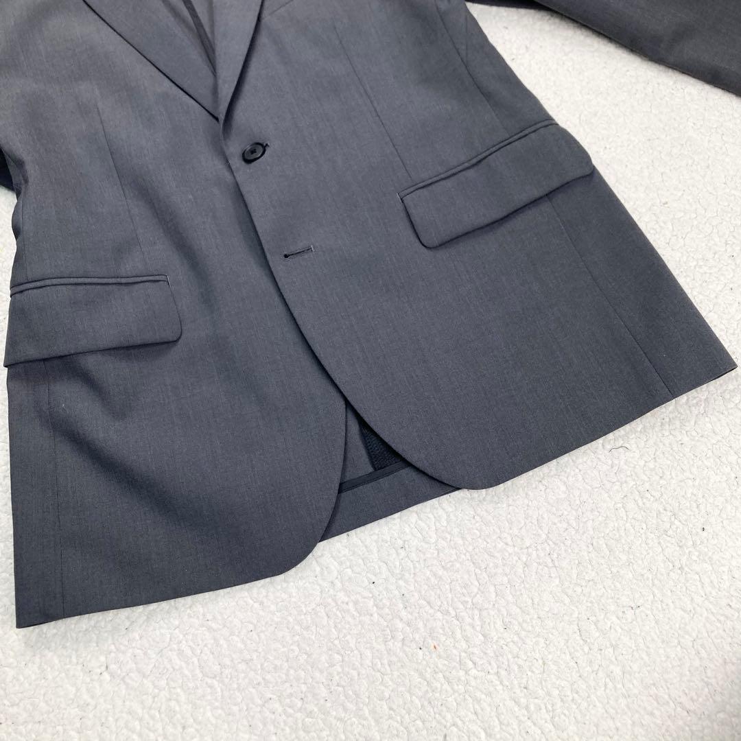 美品 DESCENTE セットアップスーツ ストレッチ 洗える 軽量 グレー