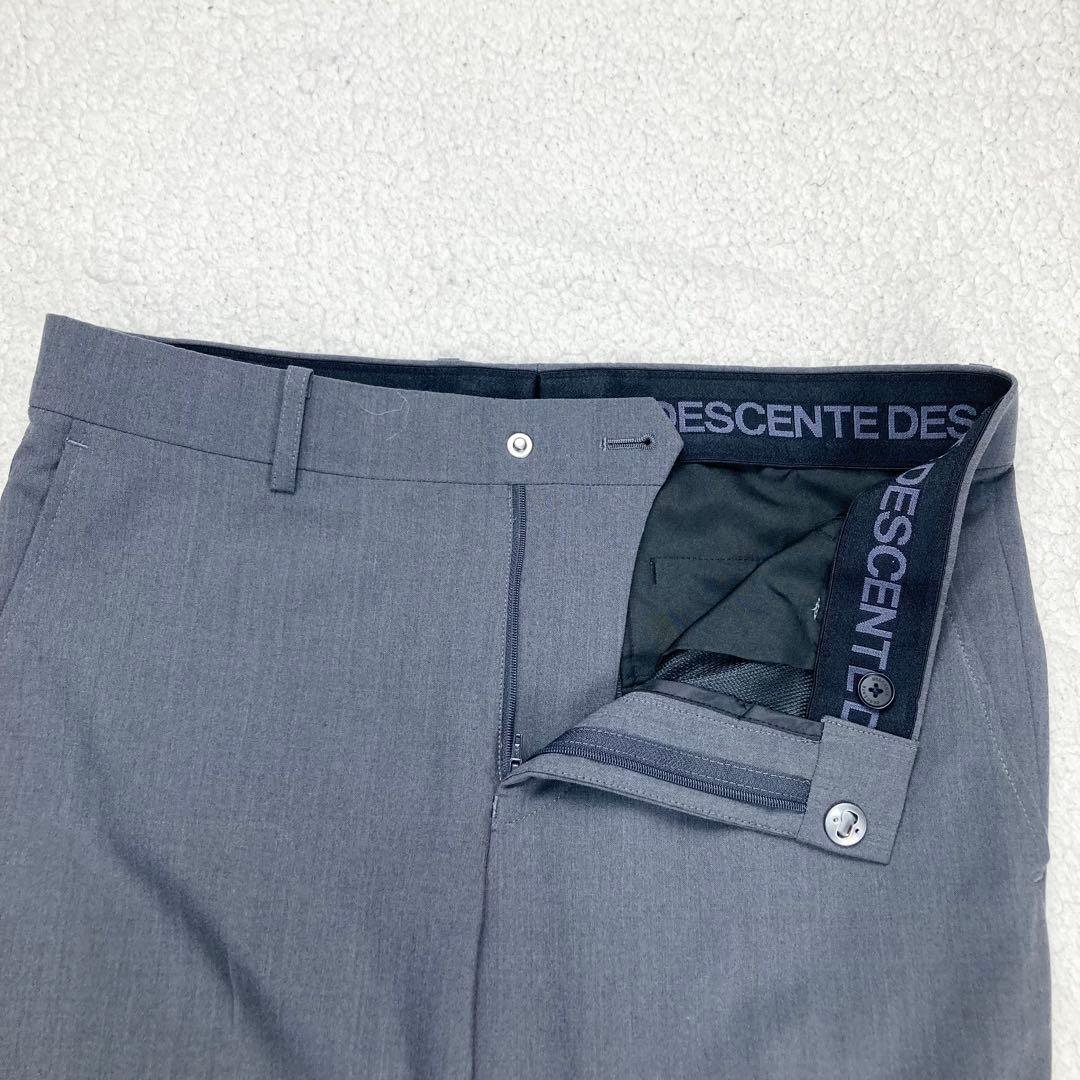 美品 DESCENTE セットアップスーツ ストレッチ 洗える 軽量 グレー