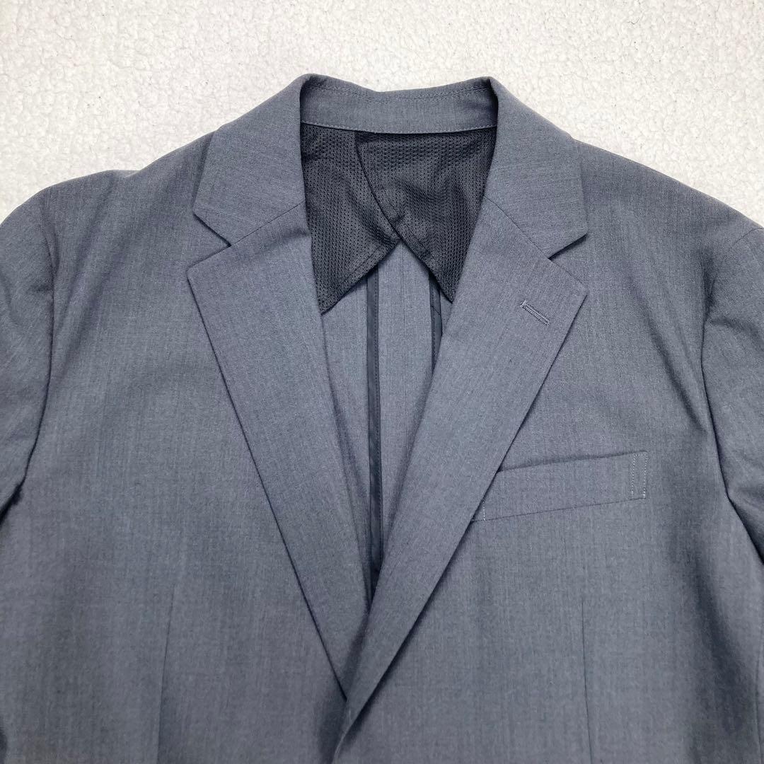 美品 DESCENTE セットアップスーツ ストレッチ 洗える 軽量 グレー