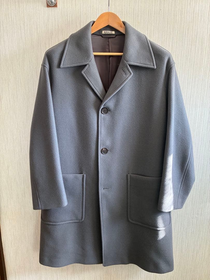 【美品】AURALEEメルトンウールコート