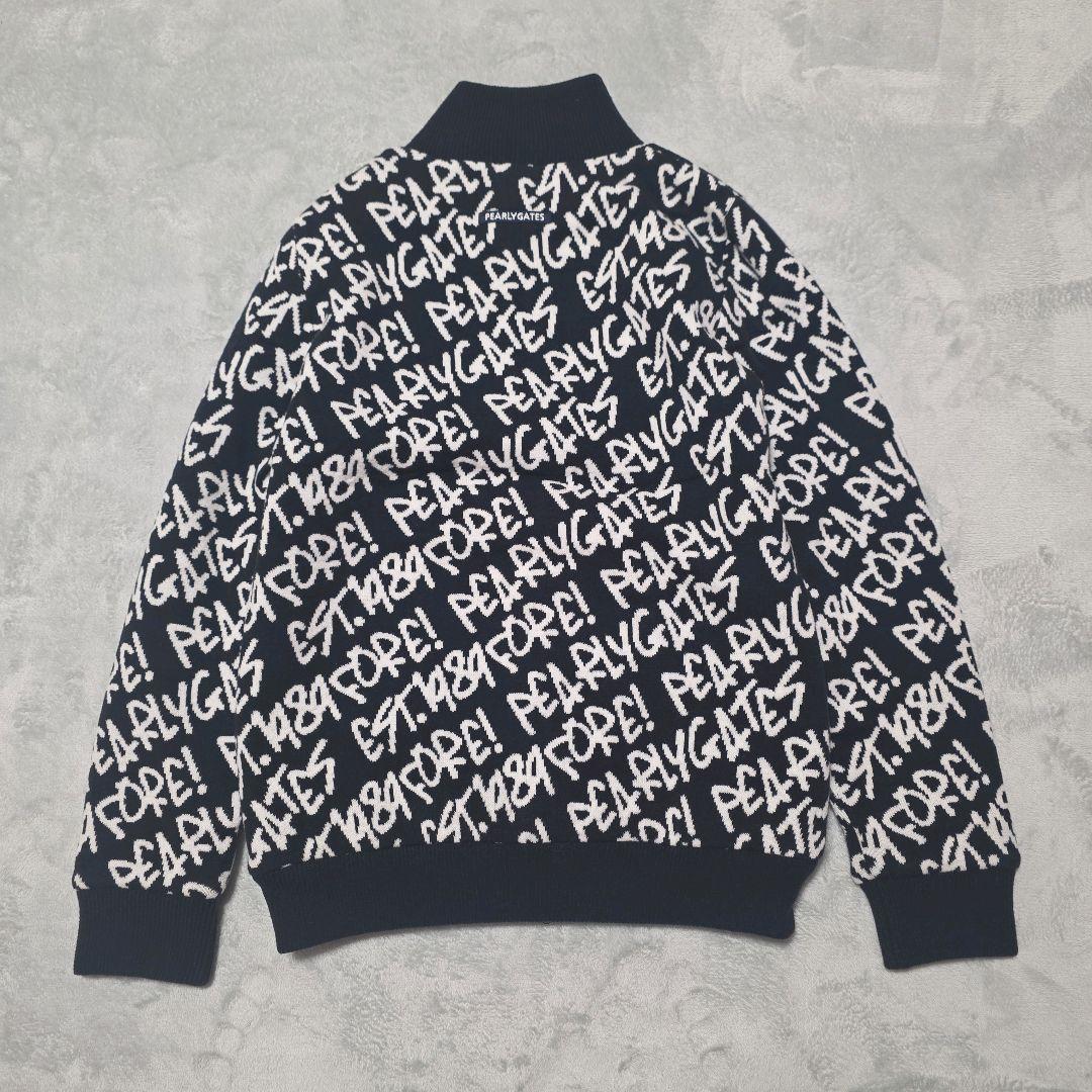 新品未使用 タグ付 パーリーゲイツ グラフィックジャケット ブルゾン 蓄熱 XL