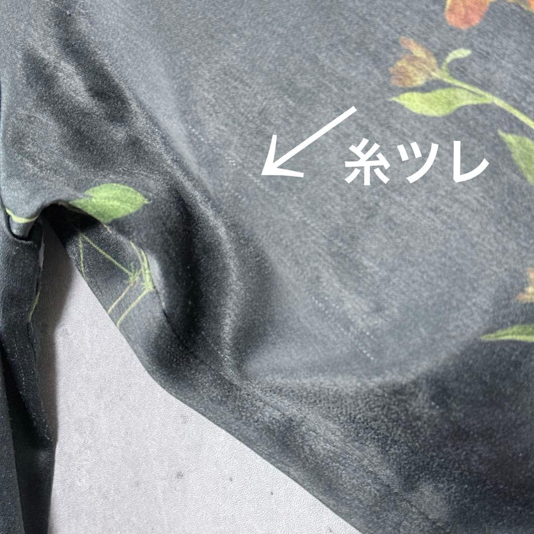 アメリヴィンテージ ボタニカルプリーツドレス ワンピース 黒 M