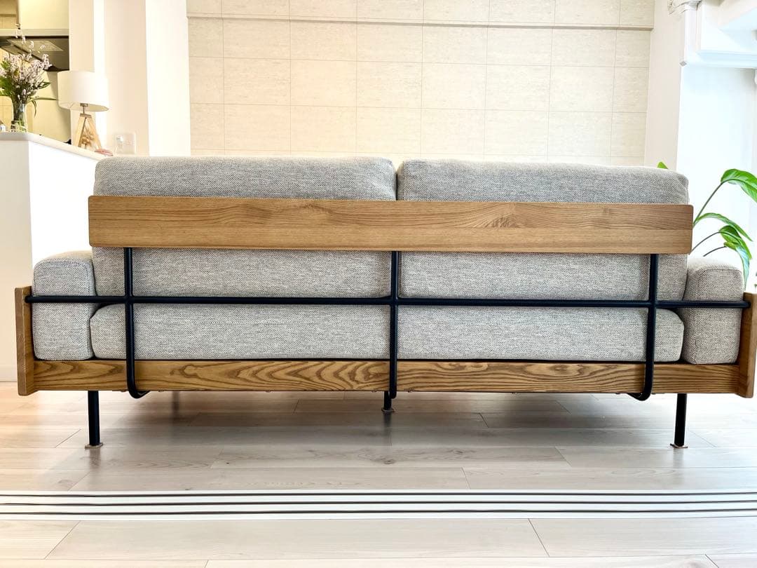 美品【unico】TRELソファ 3シーター 定番ベージュ【8/31まで!!】