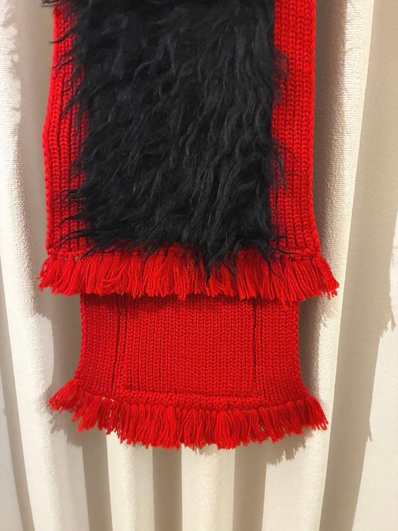 PRADA バイカラー　ウール　マフラー