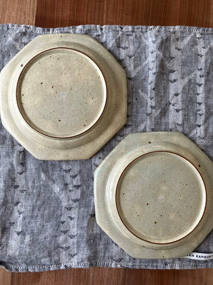 コウホ窯　市野吉記　八角形皿2枚セット