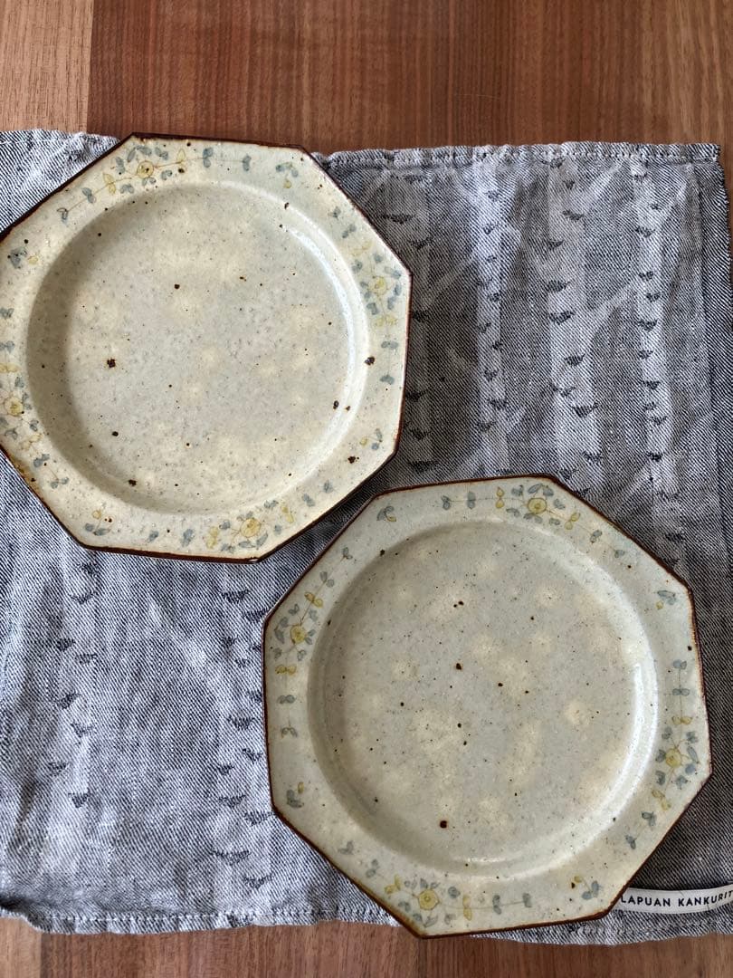 コウホ窯　市野吉記　八角形皿2枚セット