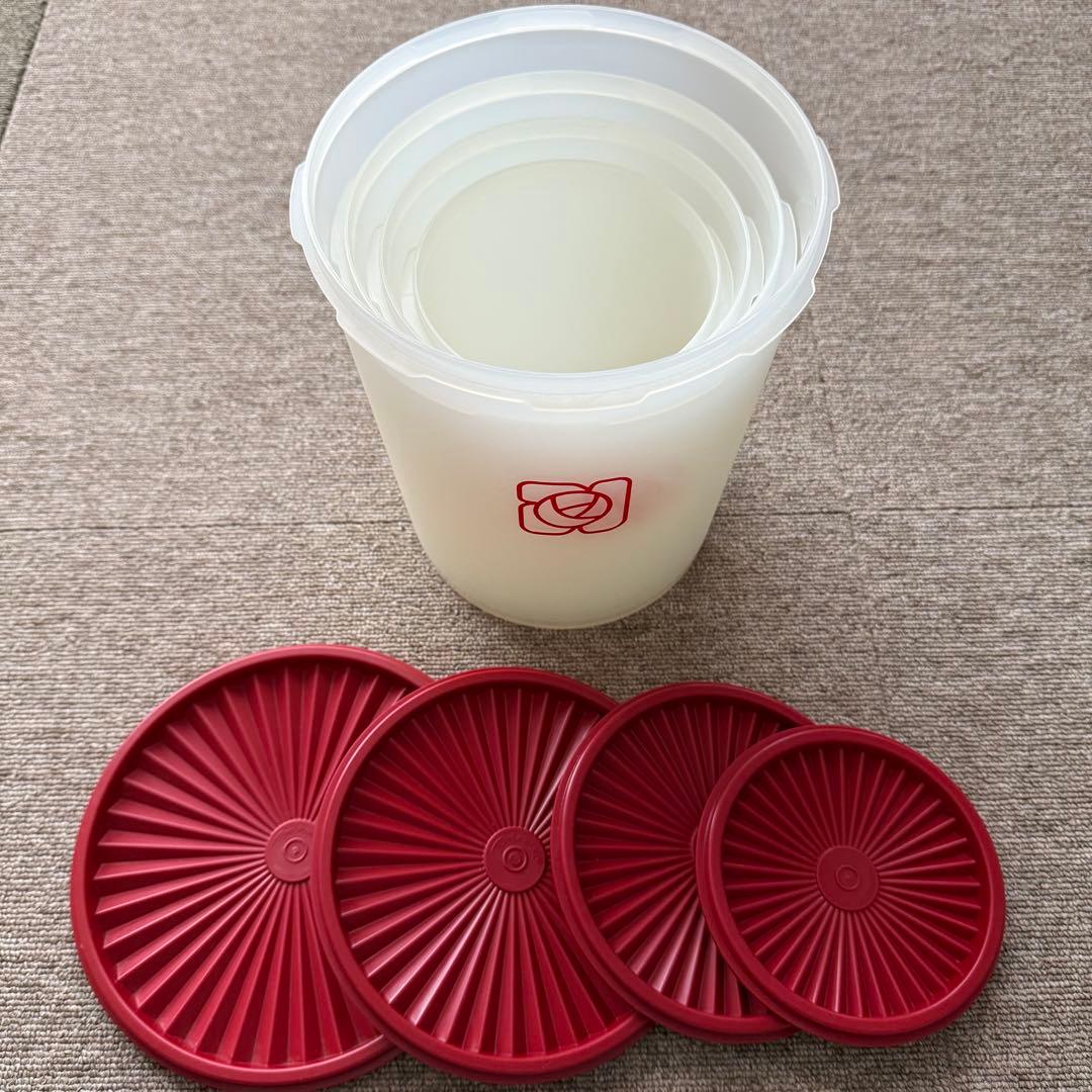 日本タッパーウェア マキシデコレーター 4個セット