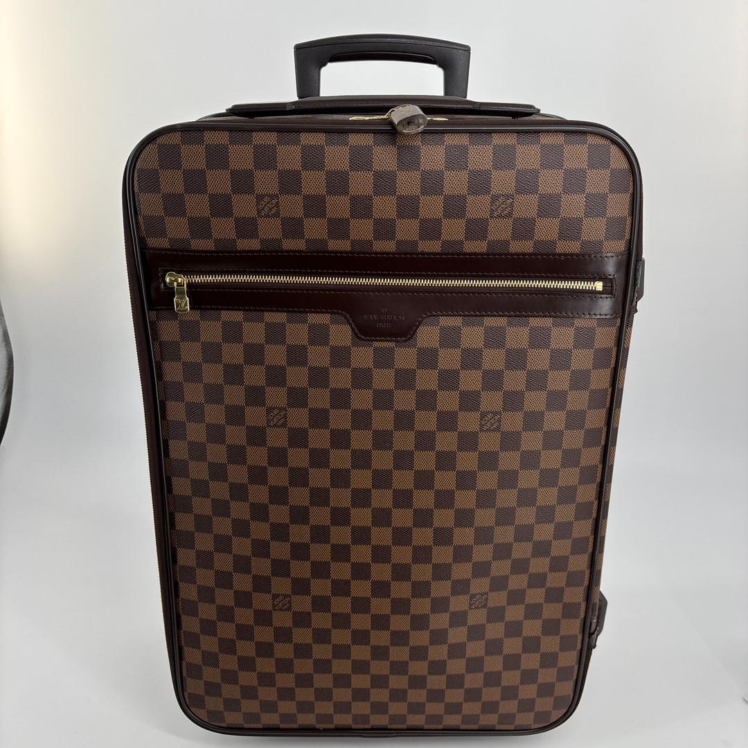 極美品 ルイヴィトン■ダミエ ペガス55 N23294 レザー スーツケース