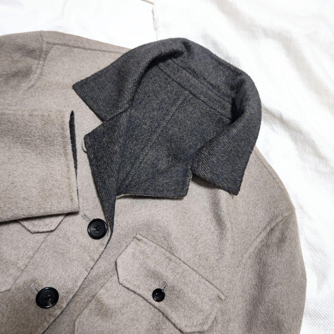 マドモアゼルノンノンNONNONコロンボカシミヤブレンドウールリバーコート