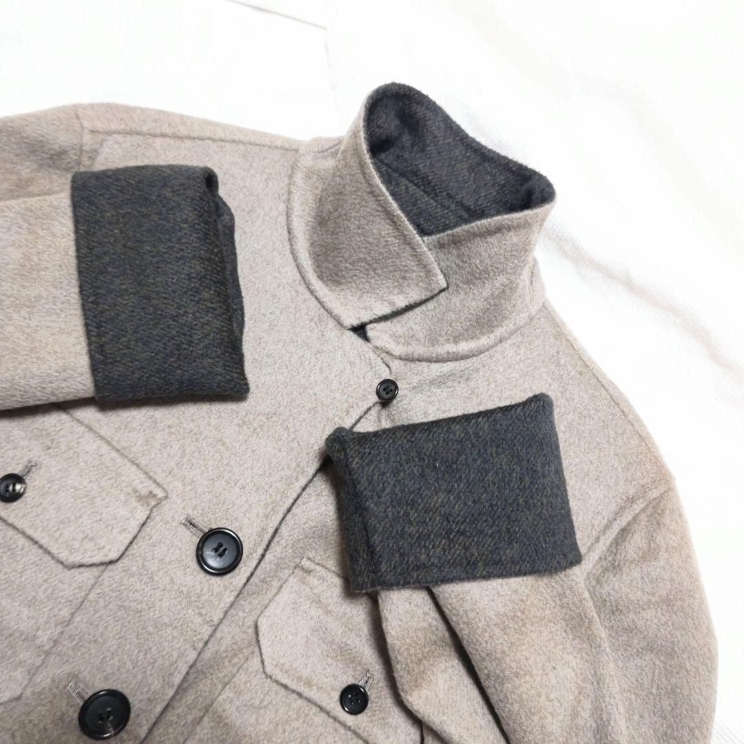 マドモアゼルノンノンNONNONコロンボカシミヤブレンドウールリバーコート