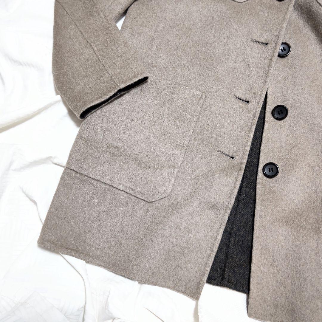 マドモアゼルノンノンNONNONコロンボカシミヤブレンドウールリバーコート