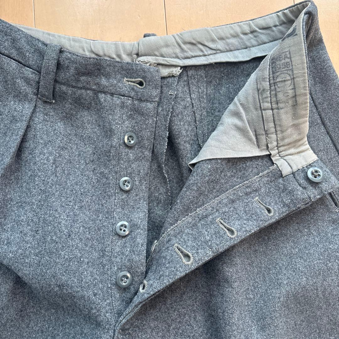 デンマーク軍　ウール　スラックス　パンツ　ゴールデンサイズ