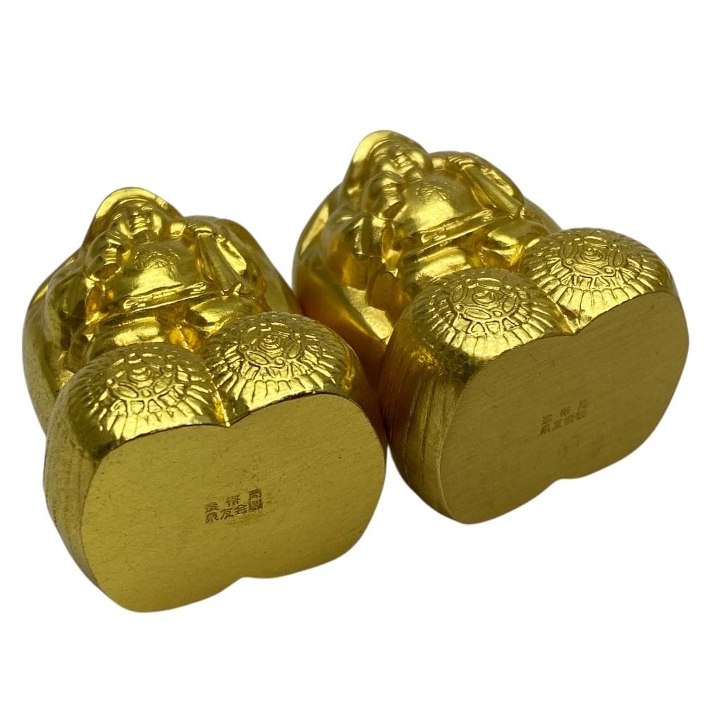 七福神　恵比寿＆大黒天　置物　４個　造幣局　刻印あり　縁起物