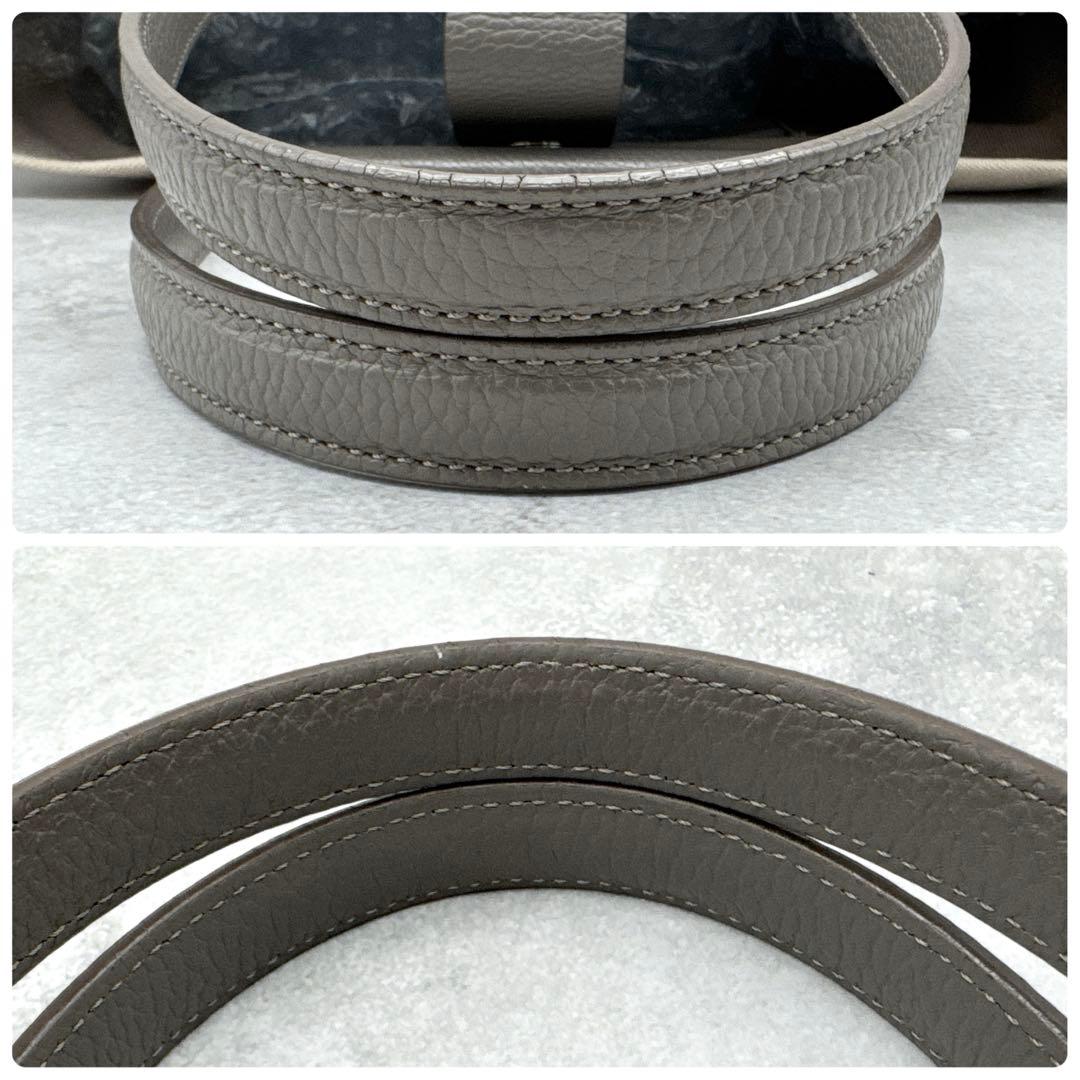 IACUCCI 2way トートバッグ キャンバス レザー グレージュ A4◎